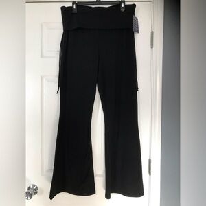 WT Women's Black Wide-Leg Leggings, Lark & Grey 2XL